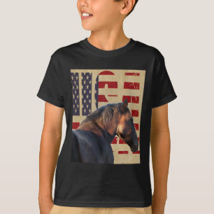 US-Pferderennsport Western Pferdereiten T-Shirt