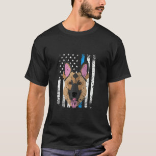 US-Polizei Hund Deutsche Schäferpolizei T-Shirt