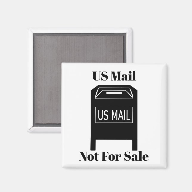 US-Post nicht zum Verkauf bestimmt Magnet (Vorderseite/Rückseite)