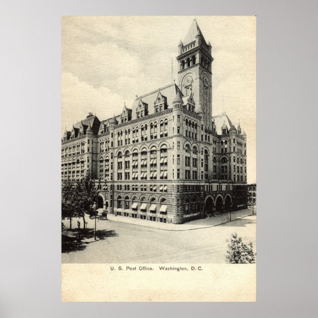 US Post Office Washington DC 1907 Vintag Poster (Vorne)