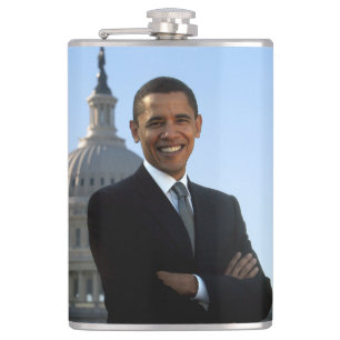 US-Präsident Barack Obama als US-Senator Flachmann