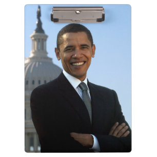 US-Präsident Barack Obama als US-Senator Klemmbrett