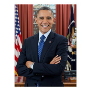 US-Präsident Barack Obama Glanzbild Poster