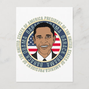 US-Präsident Barack Obama Postkarte