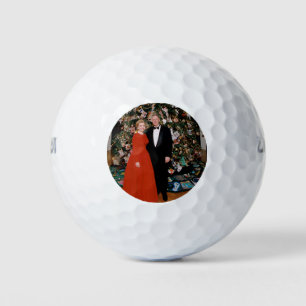 US-Präsident Bill Clinton Weihnachtskarte Golfball