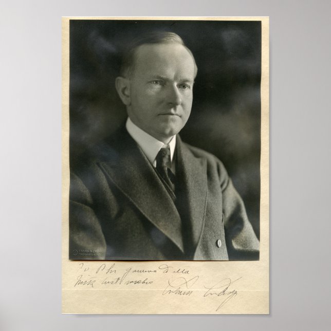 US-Präsident Calvin Coolidge Poster (Vorne)