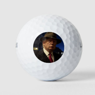 US-Präsident Donald Trump Pate Golfball