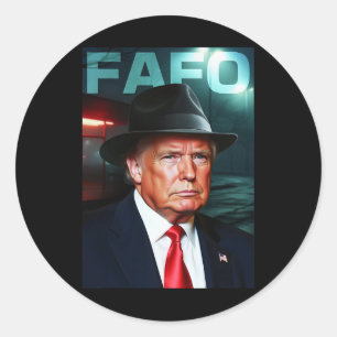 US-Präsident Fafo Runder Aufkleber