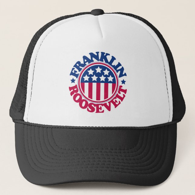 US Präsident Franklin Roosevelt Truckerkappe (Vorderseite)
