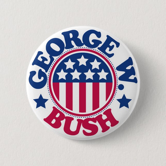 US Präsident George W Bush Button (Vorderseite)