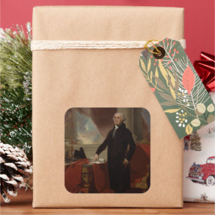 US-Präsident George Washington Lansdowne Quadratischer Aufkleber