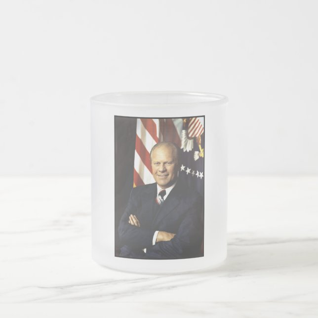 US-Präsident Gerald Rudolph Ford Portrait "Jerry" Mattglastasse (Mittel)