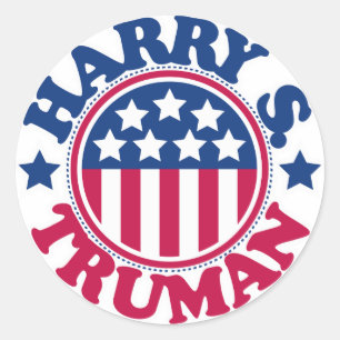 US-Präsident Harry S Truman Runder Aufkleber