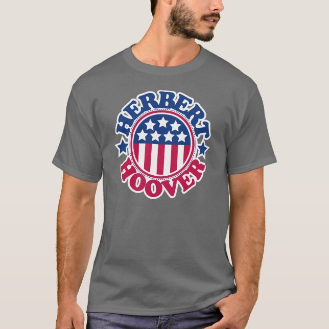 US Präsident Herbert Hoover T-Shirt (Vorderseite)