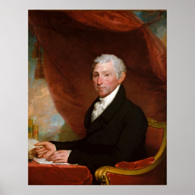 US-Präsident James Monroe von Gilbert Stuart Poster (Vorne)