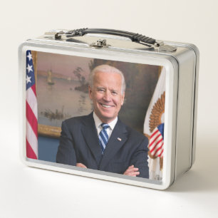 US-Präsident Joe Biden als Senator Metall Brotdose