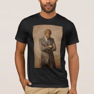 US-Präsident John Kennedy Porträt gemalt T-Shirt