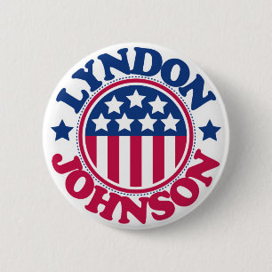 US Präsident Lyndon Johnson Button
