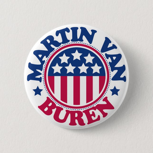US Präsident Martin Van Buren Button (Vorderseite)