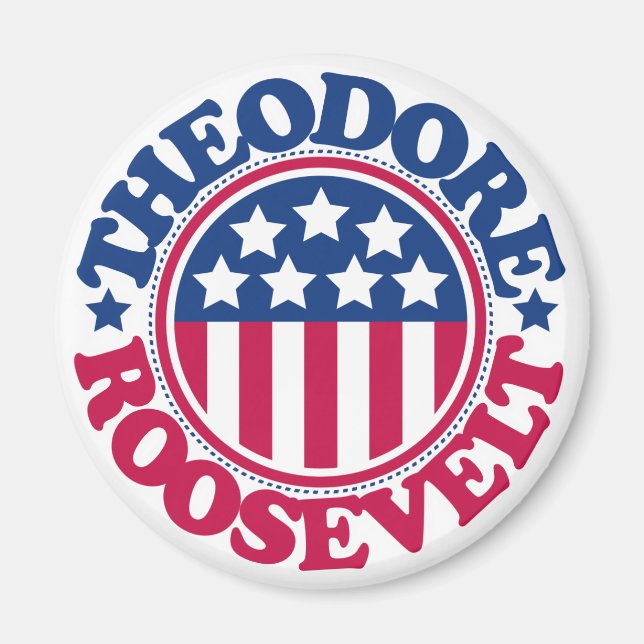 US-Präsident Theodore Roosevelt Magnet (Vorne)