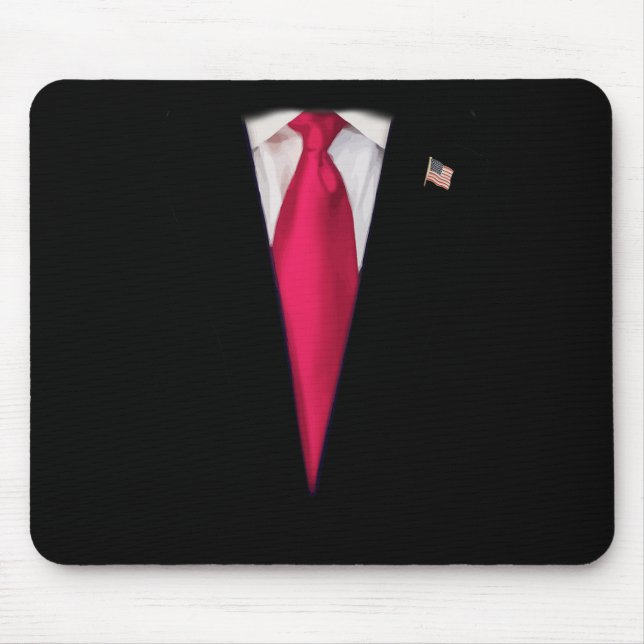 US-Präsident Trump Anzug Easy Halloween-Kostüm Mousepad (Vorne)