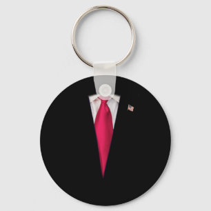 US-Präsident Trump Anzug Easy Halloween-Kostüm Schlüsselanhänger