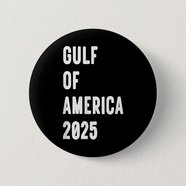 US-Präsident Trump im Golf von Amerika 2025 _6 Button (Vorderseite)