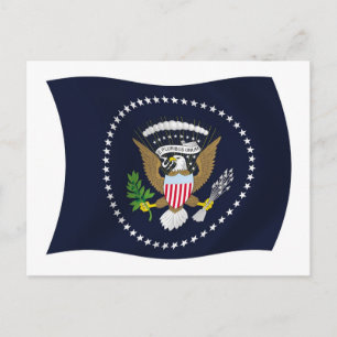 US-Präsidentschaftssiegel-Flagge Postkarte