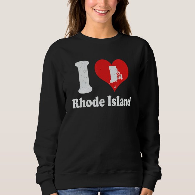 US Proud Citizen America Love State I Heart Rhode  Sweatshirt (Vorderseite)