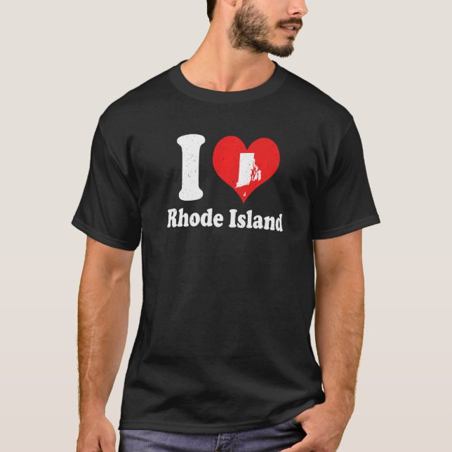 US Proud Citizen America Love State I Heart Rhode  T-Shirt (Vorderseite)