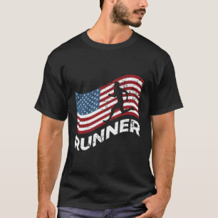 US-Rennstreckenlauf und Feldmarathonläufergeschenk T-Shirt