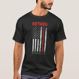 US Rentner Postmitarbeiter Vintage Alter Briefträg T-Shirt