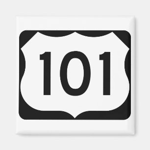 US-Route 101 Unterschrift Magnet