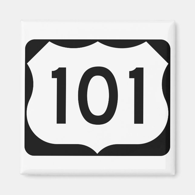 US-Route 101 Unterschrift Magnet (Vorne)