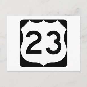 US-Route 23 Postkarte