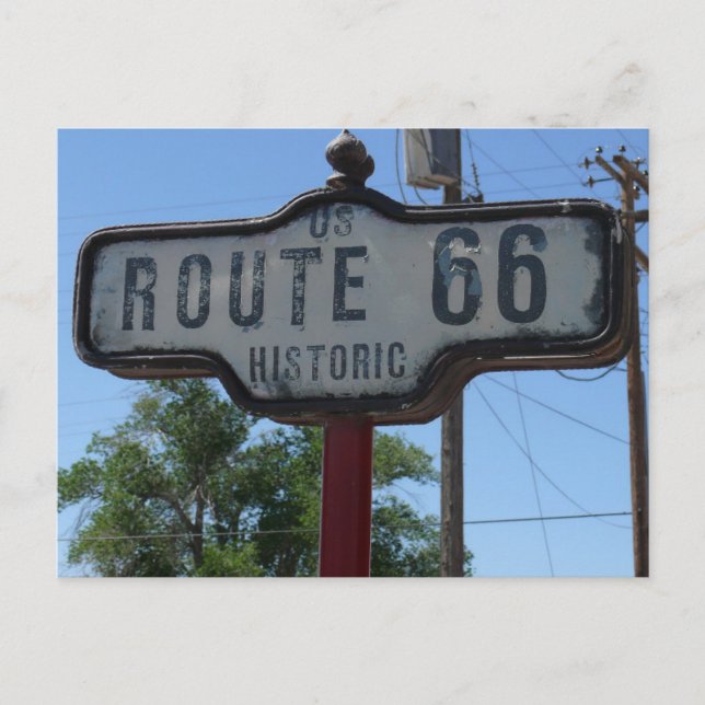 US Route 66 alte Postkarte (Vorderseite)