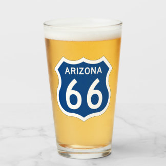 US-Route 66 Arizona Pint Trinkglas Glas