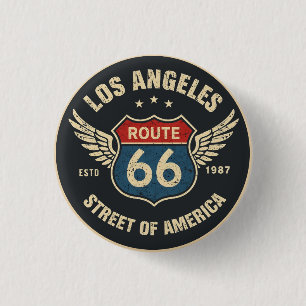 US Route 66 Die Mutterstraße historische Autobahn Button
