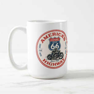 US Route 66 Die Mutterstraße historische Autobahn  Kaffeetasse