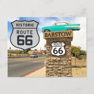 US Route 66 Foto auf Postkarte
