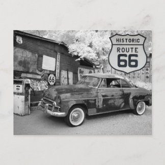 US Route 66 Foto auf Postkarte