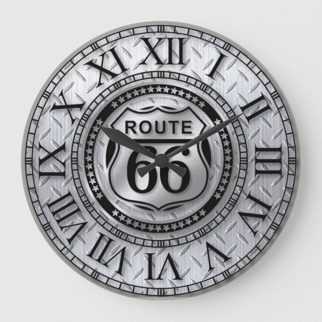 US-Route 66 Große Wanduhr (Vorderseite)