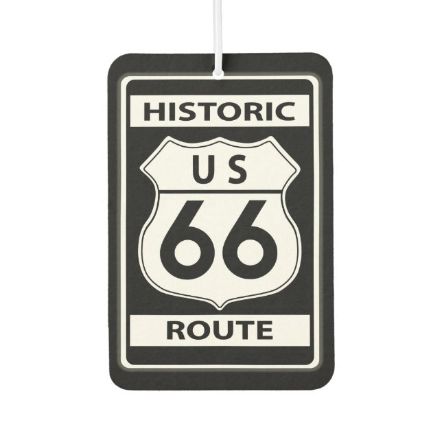US Route 66 Historic Air Freshener Autolufterfrischer (Vorderseite)