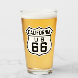 US Route 66 Pint Trinkglas Glas