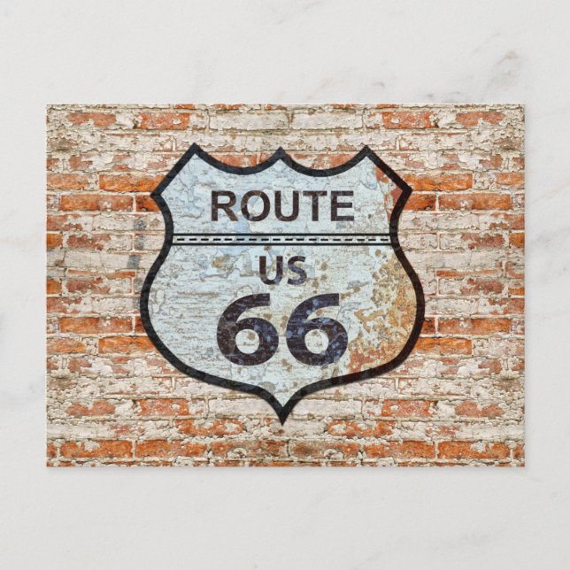US-Route 66 Reise Postkarte (Vorderseite)