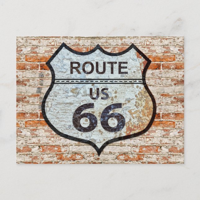 US-Route 66 Reise Postkarte (Vorderseite)