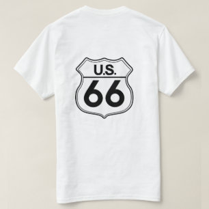 US Route 66 T - Shirt Mens T - Shirt
