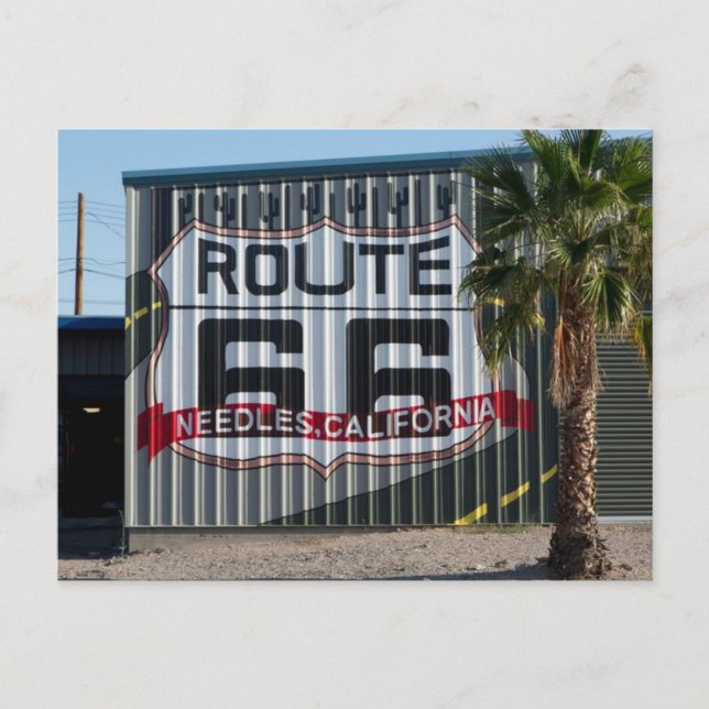US Route 66 Travel Needles California Postkarte (Vorderseite)