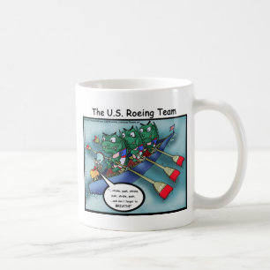 US Rowing (Rudern Team Lustige T-Shirts Karten Tas Tasse