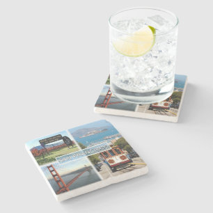 US San Francisco - Napa Valley Golden Gate Bridge Steinuntersetzer